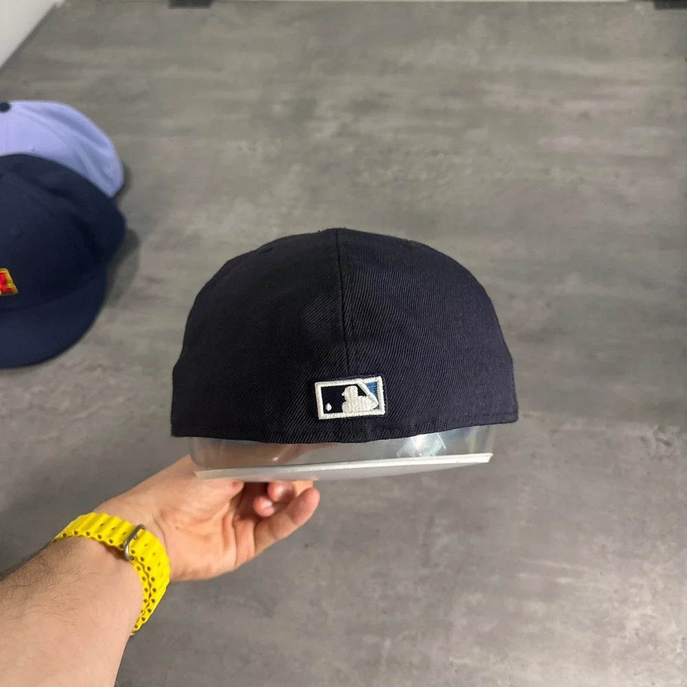 New Era Anaheim Angels‎ Hat 7 5/8 Navy Blue Cooperstown 59FIFTY Fitted Cap